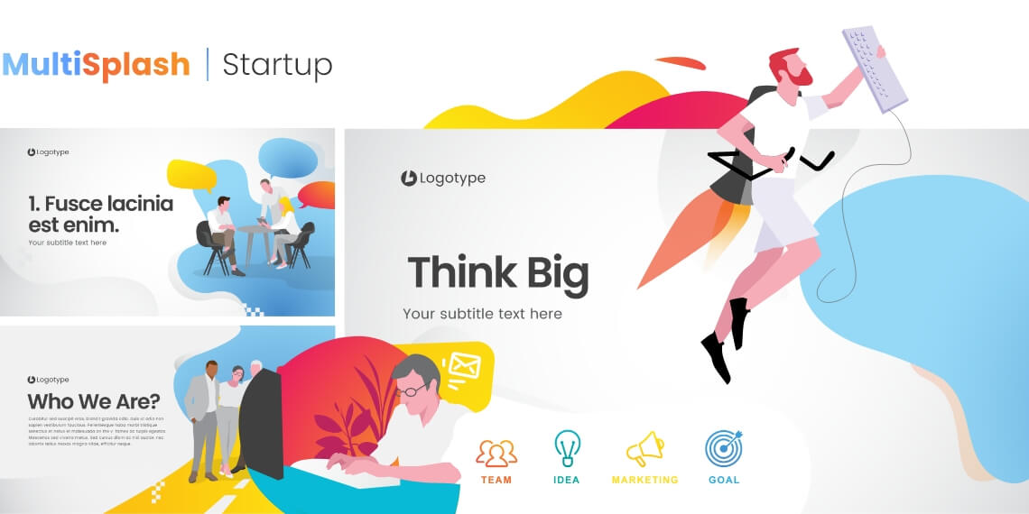 MultiSplash - Startup Presentation Templates for PowerPoint and Google Slides