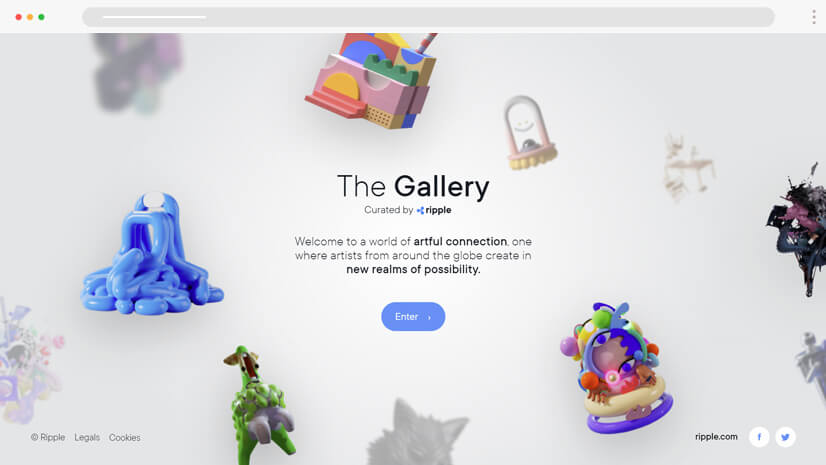 Amazing website with 3D illustrations