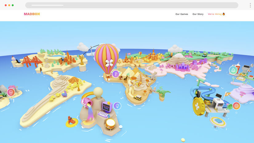 Colorful 3D website inspirational example