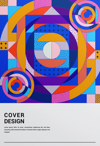 Creative cover inspiration with geometry style