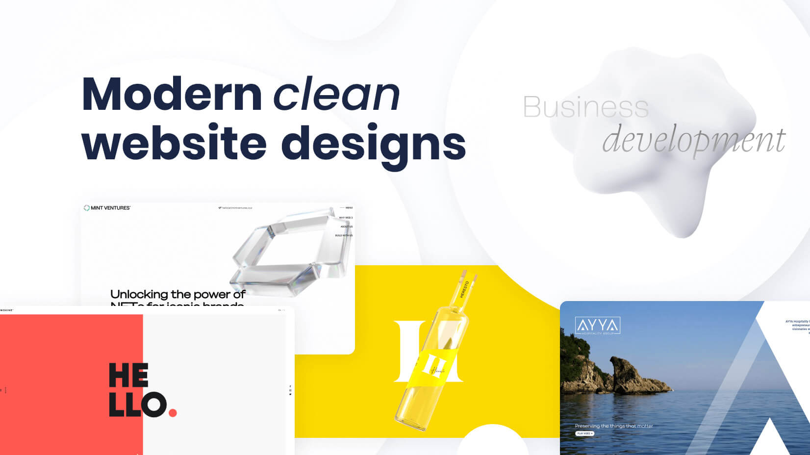 35 Modern Clean Website Design Examples of Flattering Simplicity