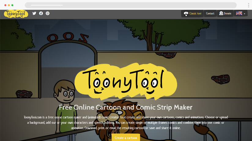 Toony tool online cartoon maker