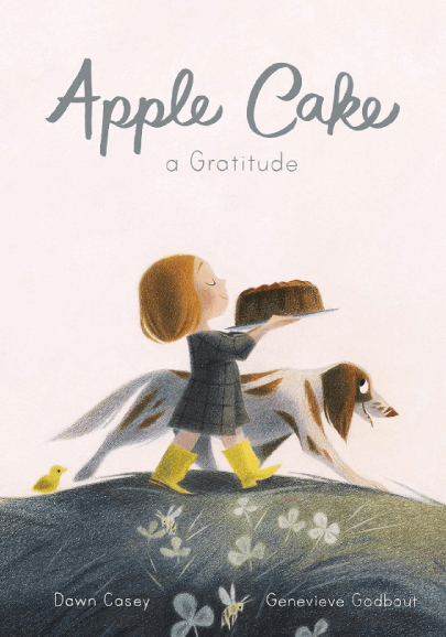 Cute Children Book Cover Apple Cake A Gratitude Book Cover Illustration by Genevieve Godbout