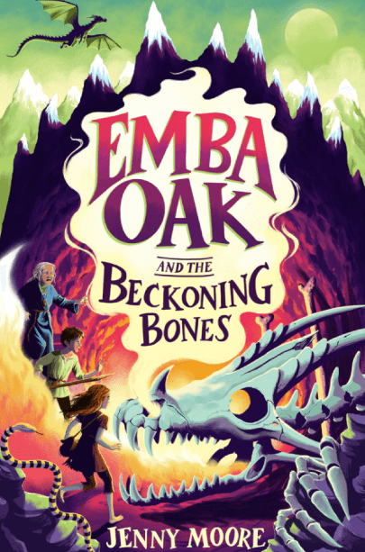 Abstract Children's Book Cover Idea - Emba Oak and the Beckoning Bones Book Cover Illustration by David Dean