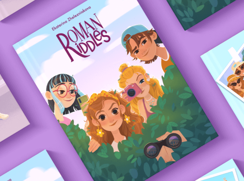 Cartoon Children Book Art - Roman Riddles by Katya Mo