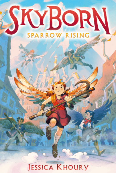 Children's Book Covers Examples Sparrow Rising by Jessica Khoury