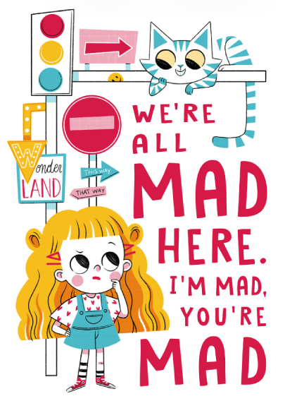 Whimsical Illustration Style Chidlren's Books Alice in Wonderland by Francesca Romana Bracciotti