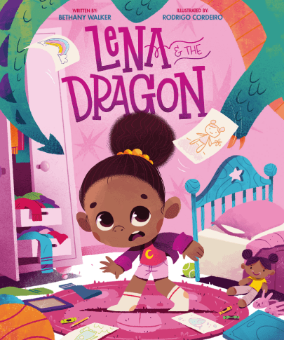 Whimsical Illustration Style Chidlren's Books Lena and the Dragon by Rodrigo Cordeiro